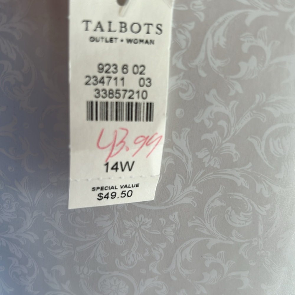 Talbots woman ankle length Cornwall blue chino pants new with tag - Picture 6 of 6
